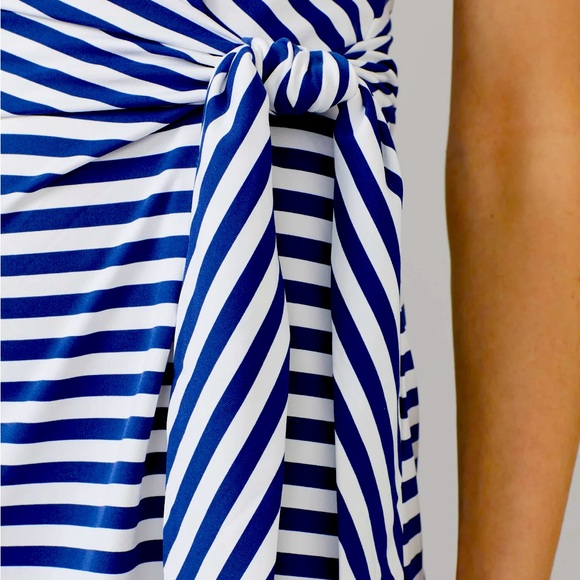 J. McLaughlin Elora Dress XS | Navy White Stripe | Catalina Cloth | $218 Retail - Picture 5 of 9